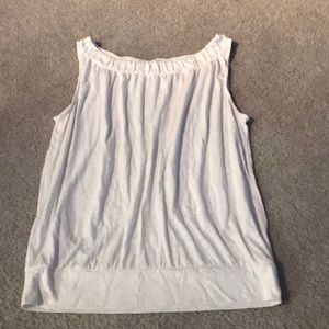 White/cream high neck tank